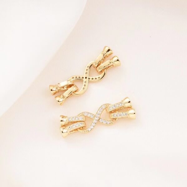18k Diamond 4 legs Infinity closure - Image 2