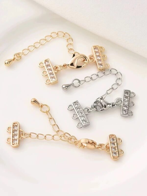 18k Dimond Two hook closure