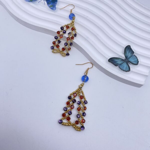 DIY Jewelry  Bracelet  Craft Kit – No. 123(earring) - Image 3