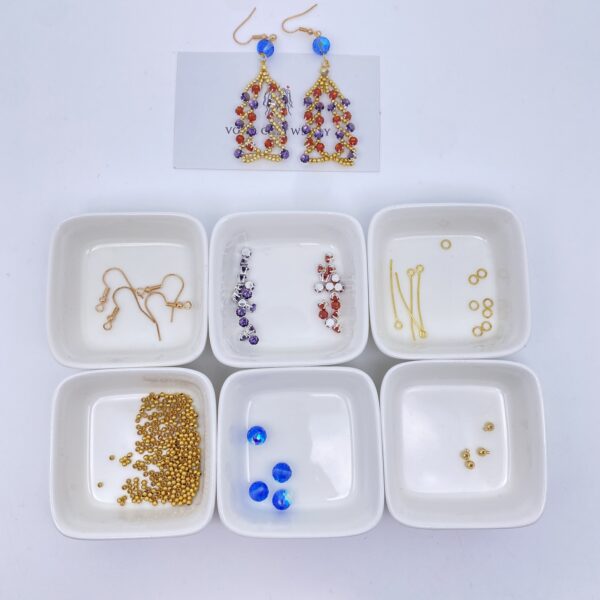 DIY Jewelry  Bracelet  Craft Kit – No. 123(earring) - Image 5