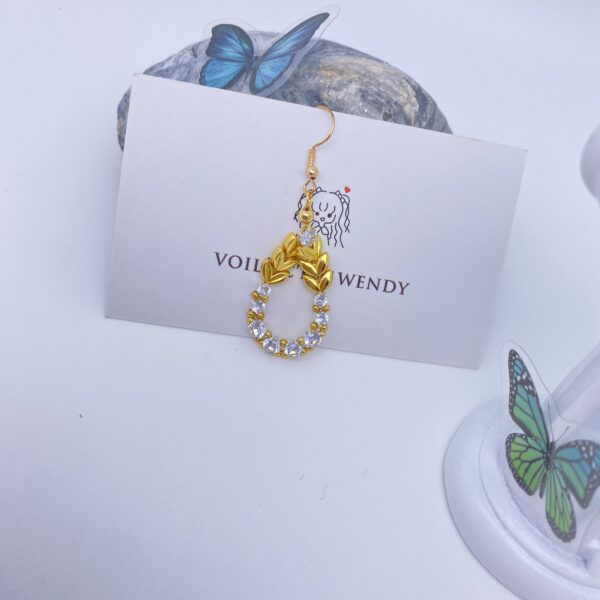 DIY Jewelry Earring Craft Kit – No. 128（earring 1 pair) - Image 3