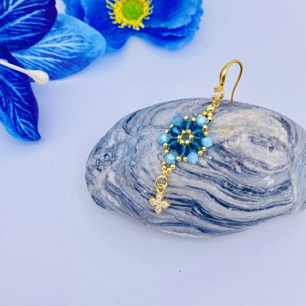 DIY Jewelry  Earring( 1 pair) Craft Kit – No.W36 - Image 3