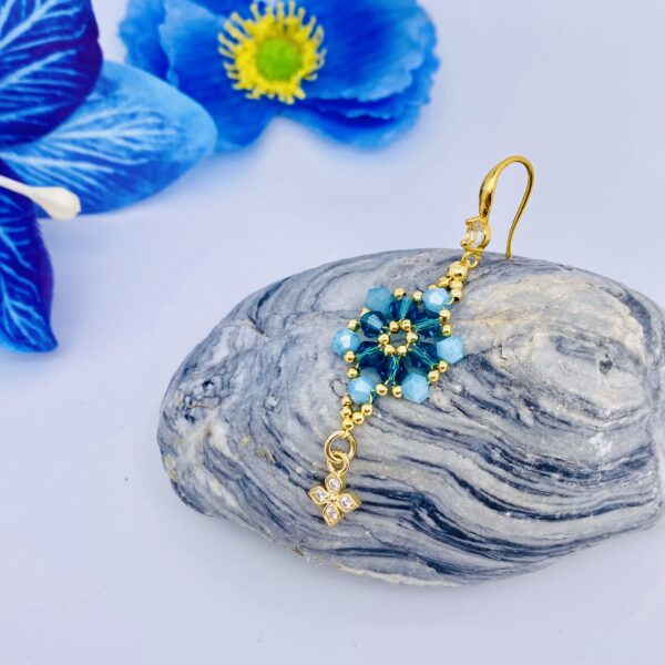 DIY Jewelry  Earring( 1 pair) Craft Kit – No.W36 - Image 4